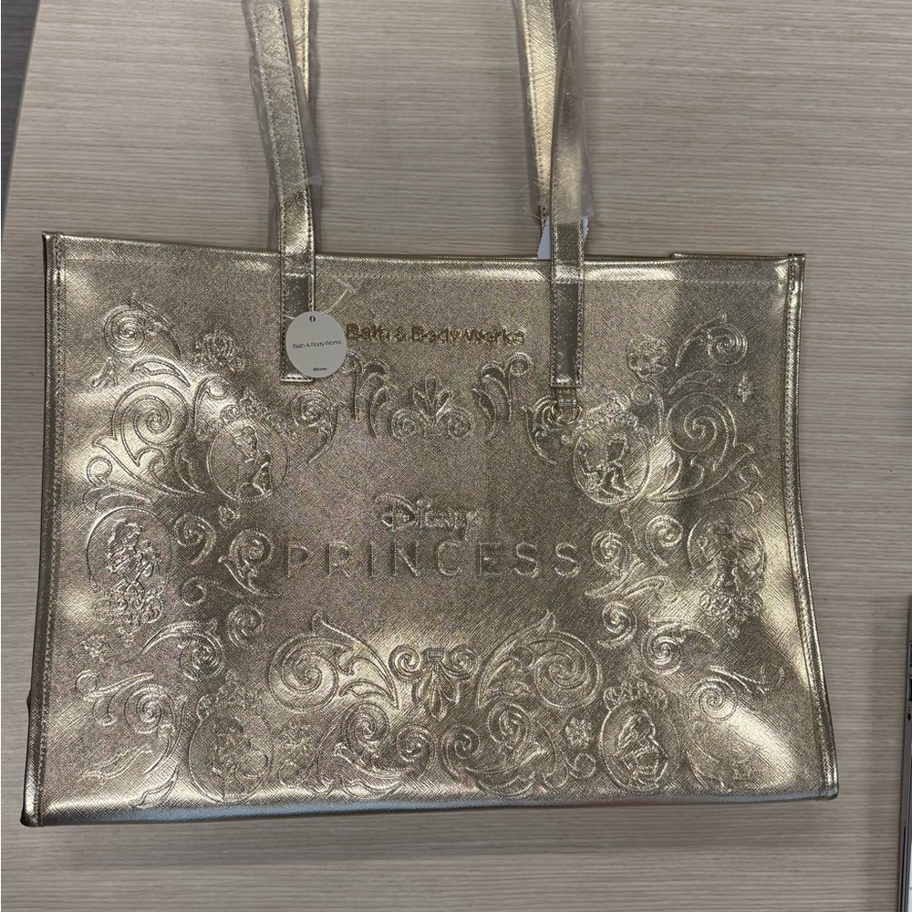 Bath & Body Works Disney Princess Gold Tote Bag